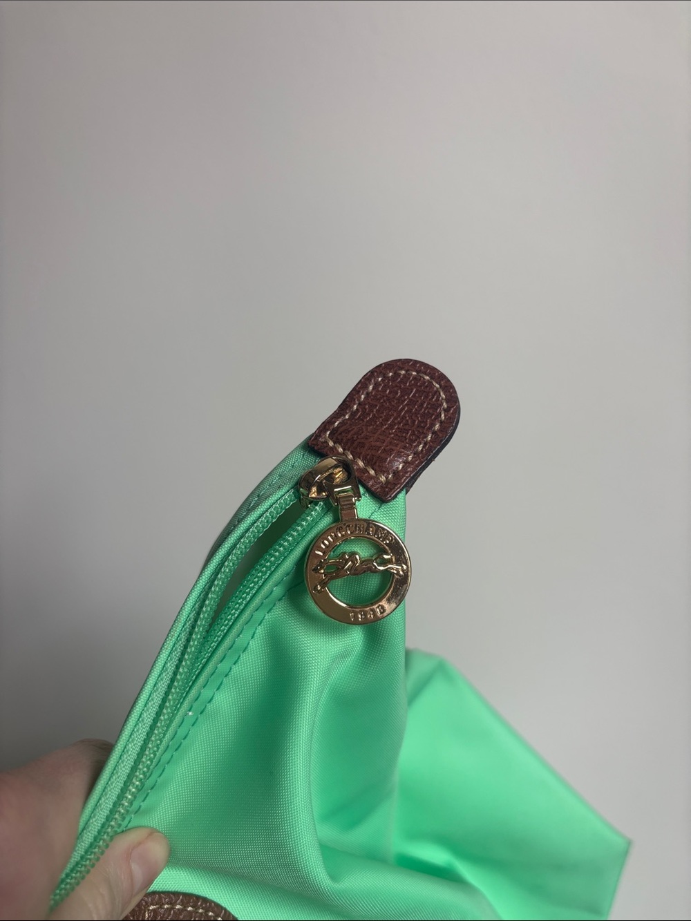 Longchamp Le Pliage Large Nylon Tote in Pistachio - Picture 13 of 13